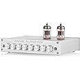 Douk Audio HiFi Vacuum Tube 7-Band EQ Preamp Equalizer XLR Pre-Amplifier Home (T8 PRO Silver)
