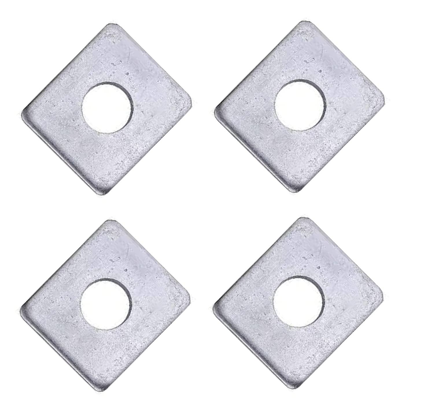 TERF M10 (10mm) Rectangular Plate Washer - Alloy Steel, Zinc, 4mm Thick, Pack of 4