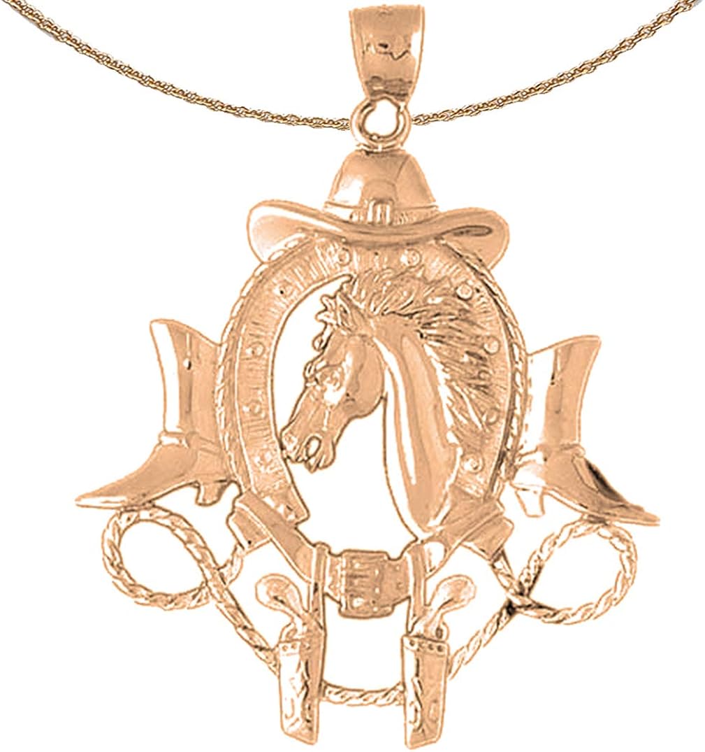 Jewels Obsession Cowboy Hat 14K Rose Gold Cowboy Hat