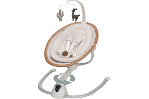 Maxi-Cosi Cassia Baby Swing, infant swing, automatic motion sensor, music, toys, recline, portable, 360 degree rotation, ligh