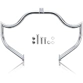 MoKitDora Touring Meathook Engine Guard Crash Highway Bar for 1997-2008 Harley Road King Electra Street Glide, Chrome