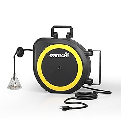 OviiTech 50 Ft Retractable Extension Cord Reel,14/3