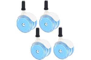 CNAFGBGG Baby Walker Wheels Replacement 4Pcs 2 Inch Rubber Blue