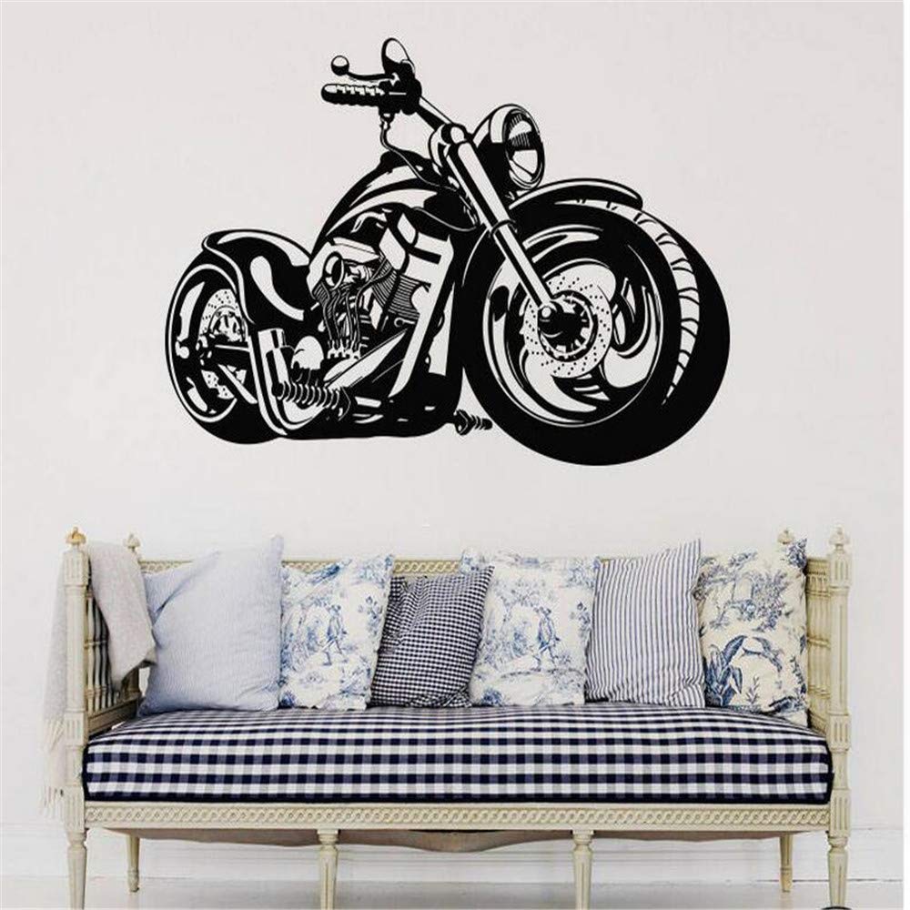 Wsqyf Harley Motorcycle Art Wall Stickers Children's Room Vinyl Decals Harley