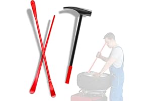 BAMCAW Tire Bead Breaker Tool with Tire Hammer and 30inch Tire Iron and 38inch Tire Bar for Tire Changing Tool Tire Changer Kit