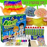 OzBSP Mega Slime Kit. Slime Making Kit for Boys Girls Kids. DIY Slime Kit with Everything to Make 8 Batches of Slime. Clear Glue Glitter Foam Beads Charms Activator Neon Colors. Slime Supplies Kits