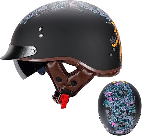 Amazon Co Jp バイクヘルメット 軽量 半帽型ヘルメット ジェット ヘルメット ヘルメットバイクパーツ 男女兼用 四季通用 おしゃれ Uvカット 耐衝撃性 通気吸汗 Abs Psc認証 Color A Size L 59 60cm ホーム キッチン