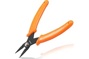 LEONTOOL Mini Split Ring Pliers 6" Ring Opening Pliers with PVC Handles Jump Ring Opener Split Ring Opener Tool for Jewelry M