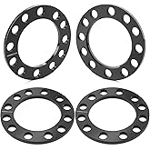GAsupply 6mm 6x5.5 6x135 6x139.7 Universal Wheel Spacers, Fit for Silverado/Suburban/Sierra/Yukon 1500 Tacoma (Only 6 Lug) 4-Runner, 110mm Hub Bore, 1/4" Forged Black Universal Spacer Adapters, 4PCS