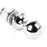 Rugged Ridge | Trailer Hitch Ball, 1-7/8 Inch Ball, 1 Inch Diameter Shank, Chrome | 11305.04