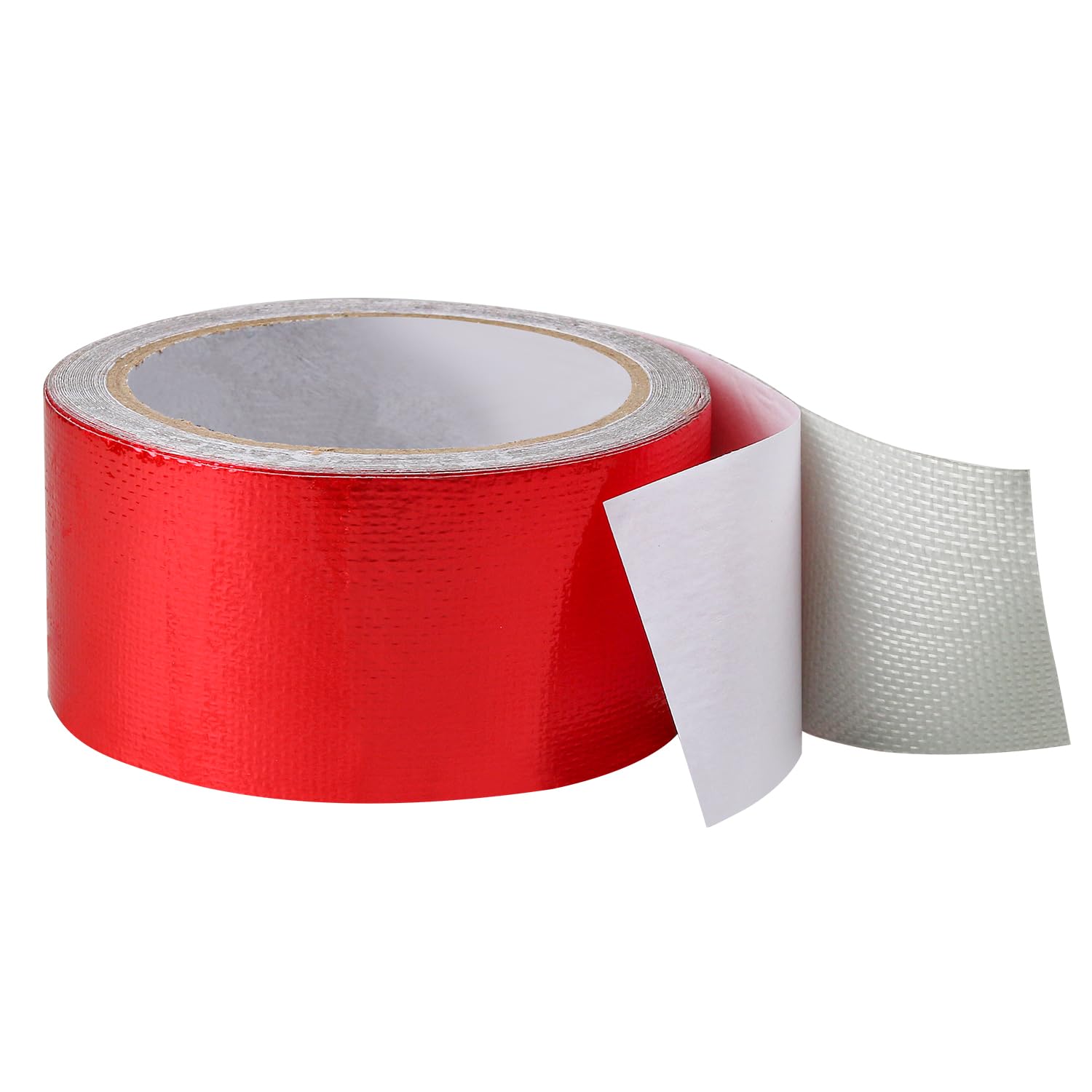 Hosifiy PVC Tarpaulin Tape, 8m x 5cm PVC Tarpaulin Repair Tape for PVC Coated Parasol, Truck Tarpaulin, Nylon, Tent, Awning Fabric Red