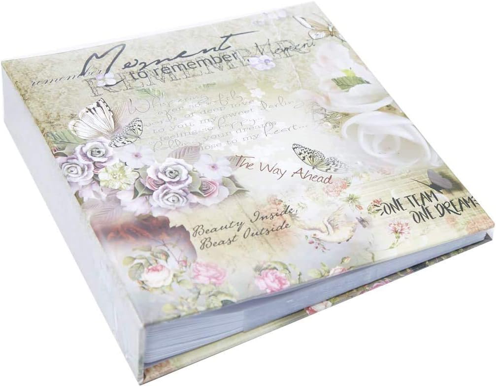 raxter Large Happy Travel Slip In Case RingBinder Photo Album Holds 500 4 x 6-Inch Photos