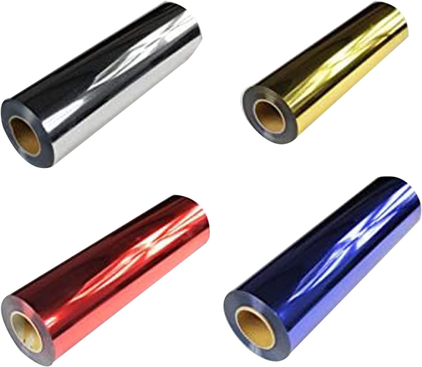 4yards PET Metal light Mirror Heat Transfer Vinyl Film with 4colors for Textile Heating Press T-shirts