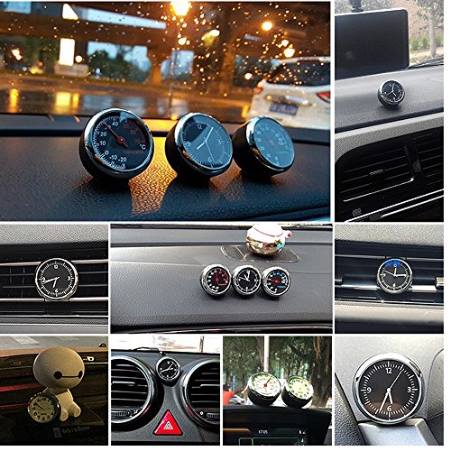 Anki Car Dashboard Clock Table Classic Small Round Analog Quartz Clock