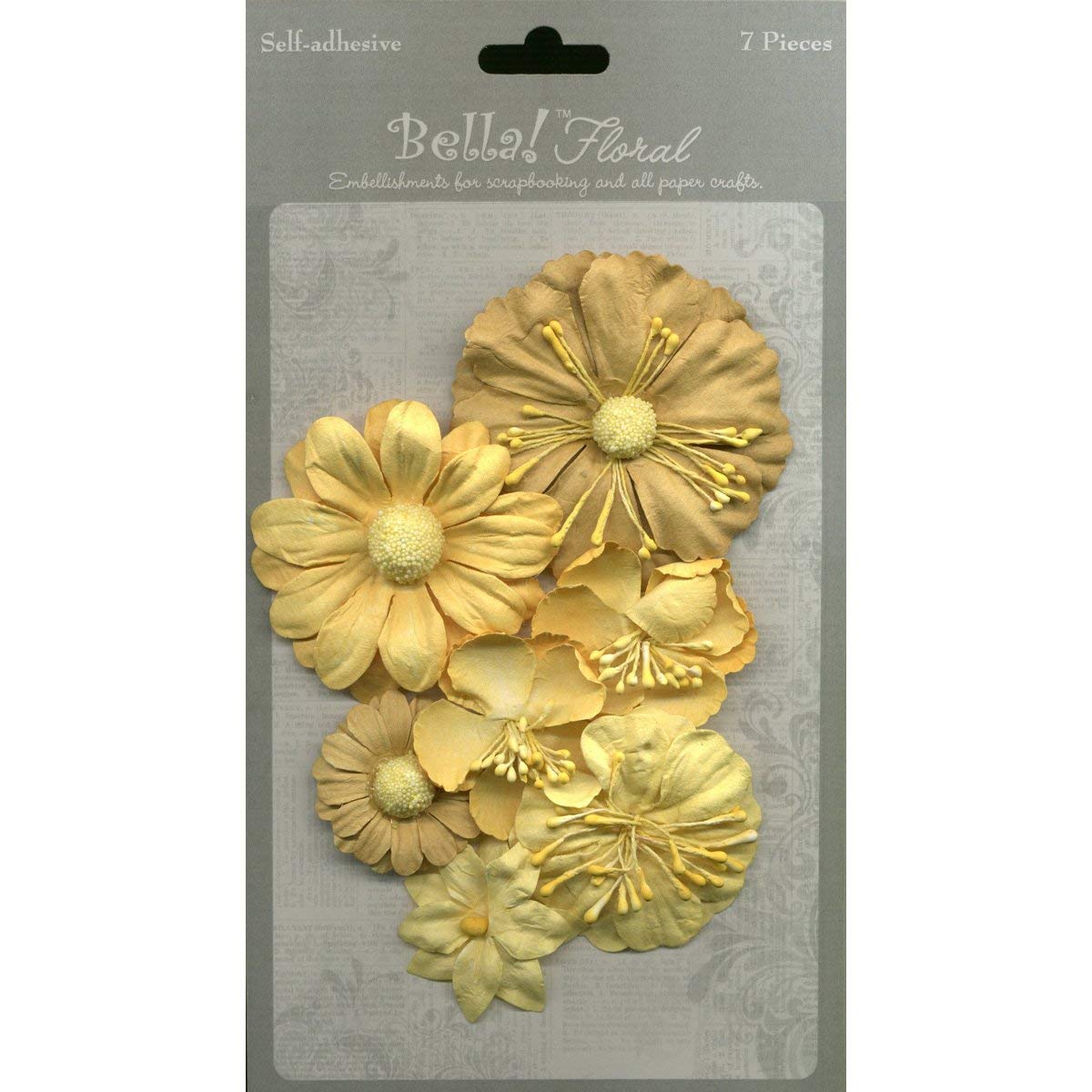 Ruby Rock-It Bella Paper Florals-Gold