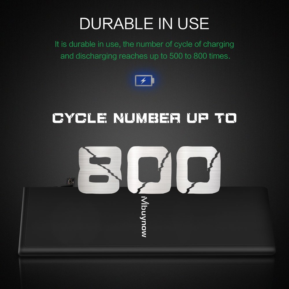 Mbuynow Batterie Interne 1810mAh en Lithium-ION Rechargeable de Remplacement avec Kit de Outils pour iPhone 6