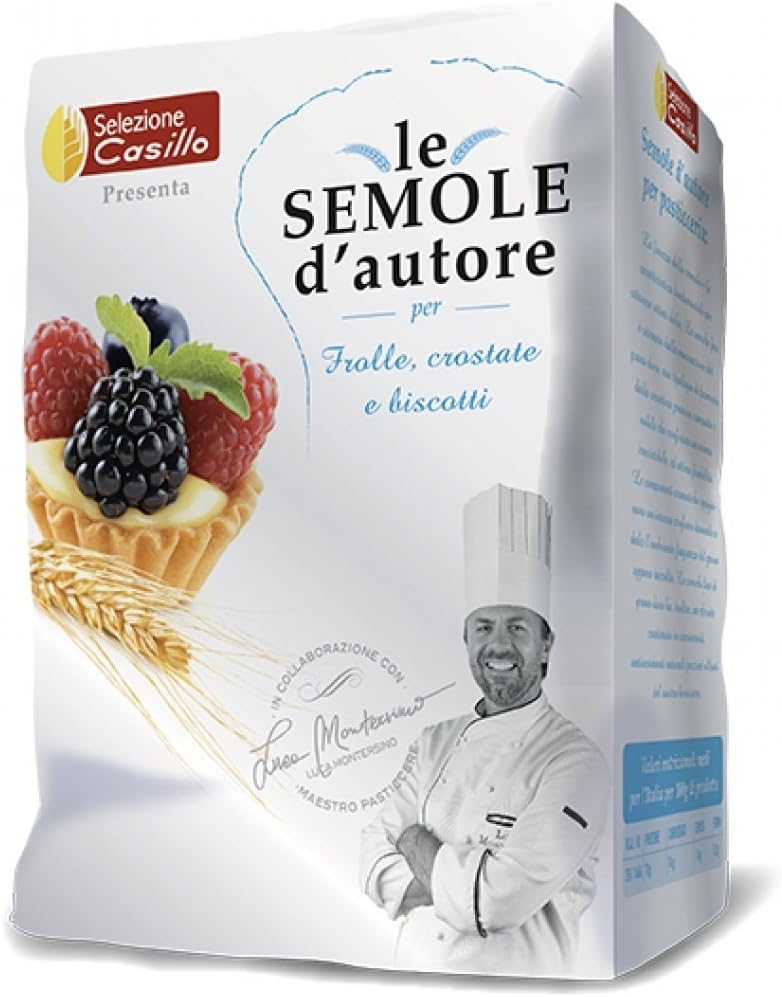 Selezione Casillo: "Le Semole d'Autore per Frolle, Crostate e Biscotti" Wheat Flour 35.27 oz (1000g) Packages (Pack of 2) [ Italian Import ]