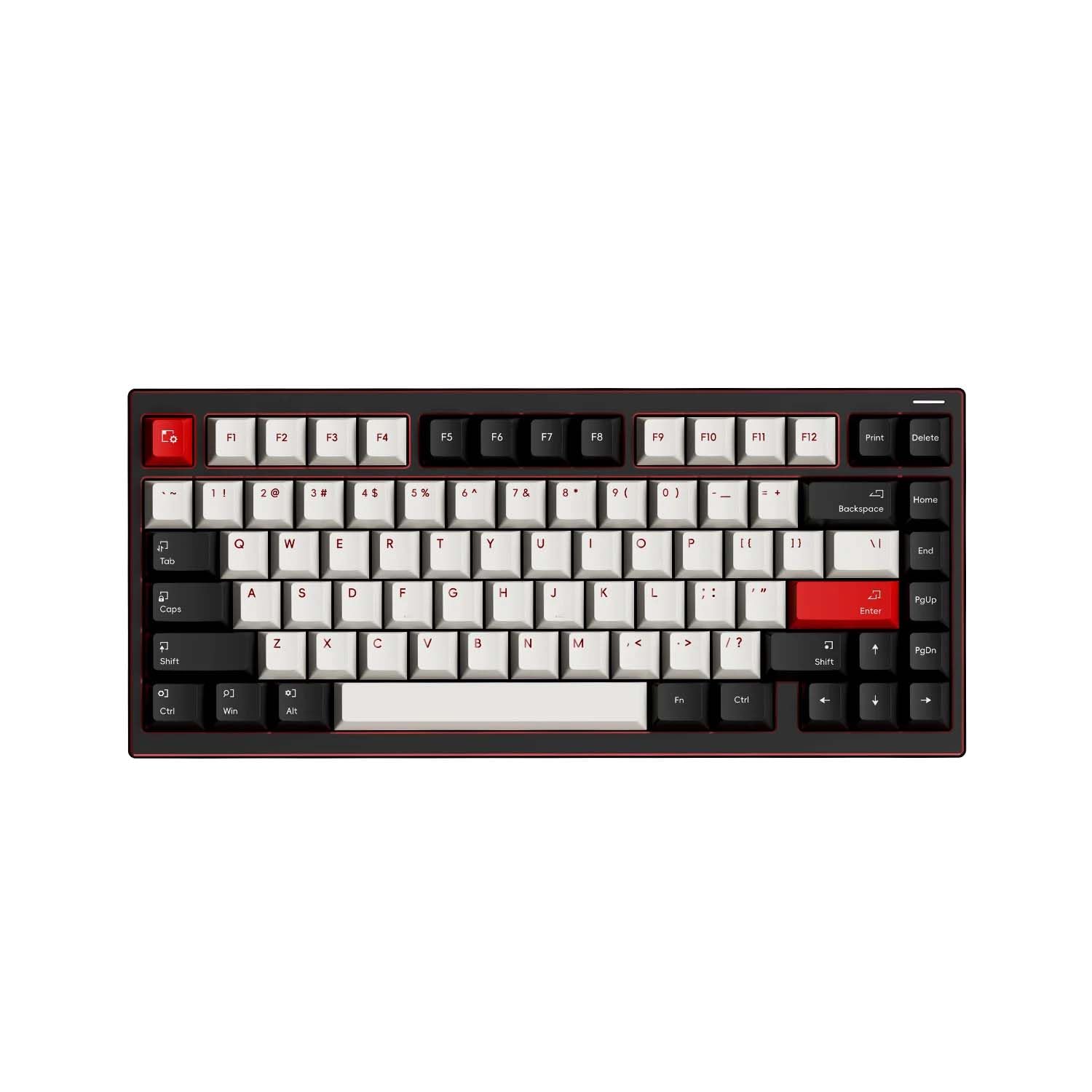Photo 1 of ATK Edge 75 HE Esports Magnetic Keyboard, 75% 82-Key, Gasket Structure, Ball-Catch Rapid Assembly, 0.005–3.3 mm Precision (Obsidian Black)