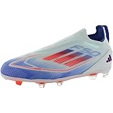 adidas F50 Pro LL FG GS Boys Shoes Size 12, Color: Cloud White/Solar Red/Lucid Blue-White
