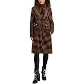 KARL LAGERFELD Women's Houndscheck Zip Front Walker Jacket