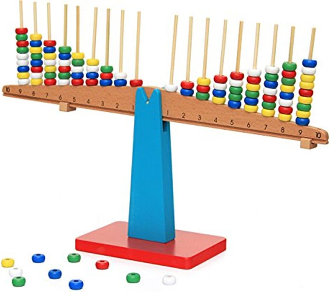 sport fitness Montessori Wood Balance Beam Vertical Rods Stacking Scales Baby Kids Toy Teaching Aids Preschool Training
