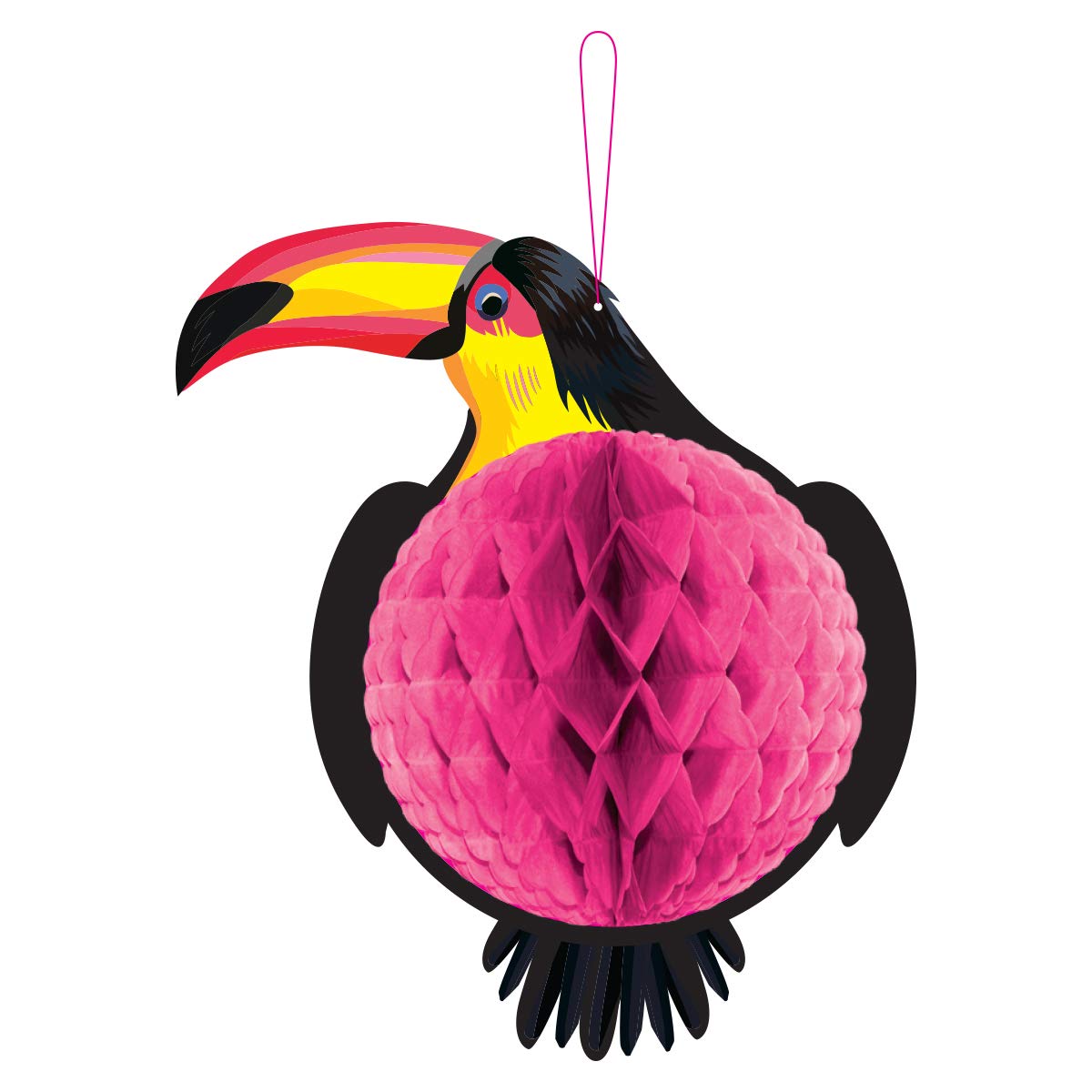 Folat 20725 Tropical Toucan Honeycomb, Multi Color