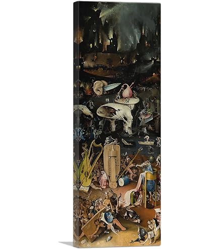 Artery8 Stampa D'Arte Hieronymus Bosch – Giardino Delle Delizie, Poster 30x41 Cm Senza Cornice, Decorazione Parete Casa
