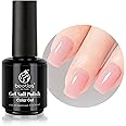Beetles Jelly Nude Gel Polish 0.5oz Natural Gel Nail Polish Nail Concealer Neutral Color Jelly Peach Translucent Soak Off U V LED Nail Lamp Gel Polish Nail Art Gel 15ml Gift for Girls
