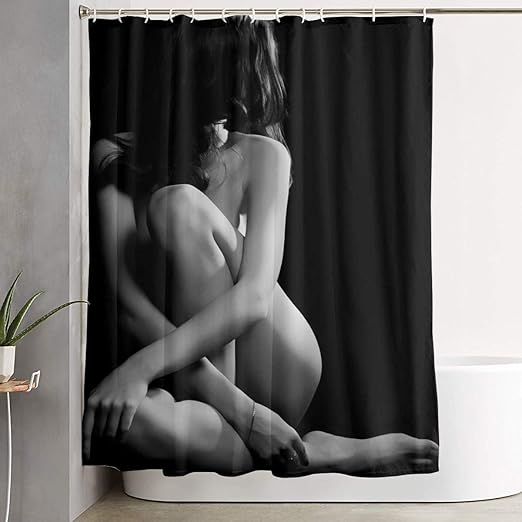 Amazon Com Mikonsu Lihna Shower Curtain With Hooks Sexy Nude