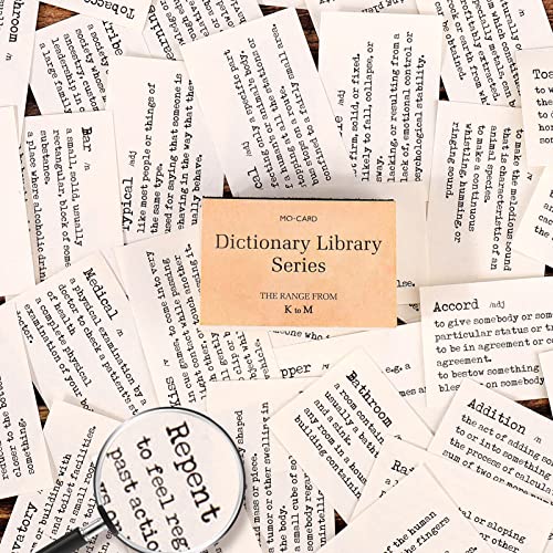 BSRESIN 800Pcs Vintage Scrapbook Paper, Tiny Dictionary Scrapbooking