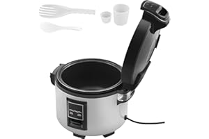 Uargd Commercial Rice Cooker, 60-Cup Capacity, 13.74 Qt / 13 Liter Large Cooker with Nonstick Inner Pot, Quick Cooking and 12