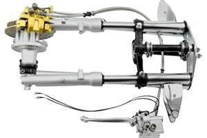 DOONARCES Z50 Front Forks Shock Absorber for Hon-da Monkey Bike Z50 Front Fork with Brake Caliper Disc Assembly Tripple Tree Hub