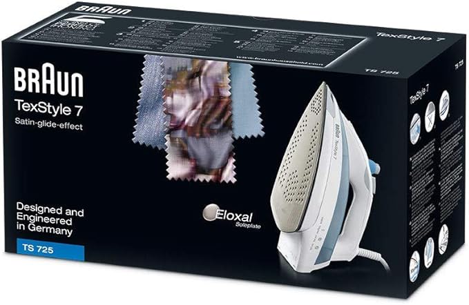 Braun Texstyle 7 TS725- Plancha ropa vapor, 2400 w, 180 g/min ...