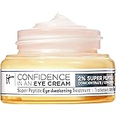 IT Cosmetics Confidence in an Eye Cream - Anti Aging Peptide Eye Cream for Dark Circles & Wrinkles, Lightweight 48HR Hydration, 2% Super Peptide Concentrate, Smooth & Brighten Undereye, All Skin Types