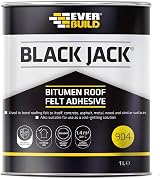 Everbuild Black Jack 904 Roof Felt Adhesive 1 L High Strength Black