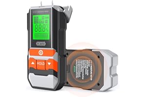 2 in 1 Wood Moisture Meter, Dr.meter Pin & Pinless Humidity Meter, Precise Digital Moisture Meter for Wood Lumber Firewood Dr