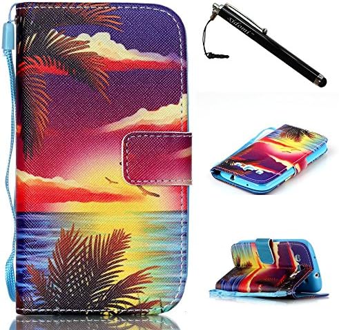 Samsung S3 Case,Galaxy i9300 Case,Summer Scenery High Class PU Leather Wallet Flip Protective Skin Case with Magnetic Clasp for Samsung Galaxy S3 III i9300(Built-in Credit Card/ID Card Slot)