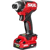 SKIL 12V Brushless Cordless 1/4-Inch Compact Impact Driver Kit Including 2.0Ah USB-C Battery and 20W Charger - ID6744A-11
