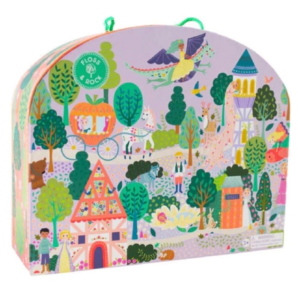 Photo 1 of Floss & Rock Fairy Tale Kids Playbox, 15 Wooden Piece, 11.8 Inch