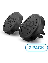 Car Mount, Maxboost [2 Pack] Universal Air Vent Magnetic Phone Car Mounts Holder for iPhone X 8 7 Plus 6S 6 5s 5 SE, Galaxy S9 S8 S7 S6 Edge, LG G6, Note 8 5 4 2 and Mini Tablet (Compatible Most Case)