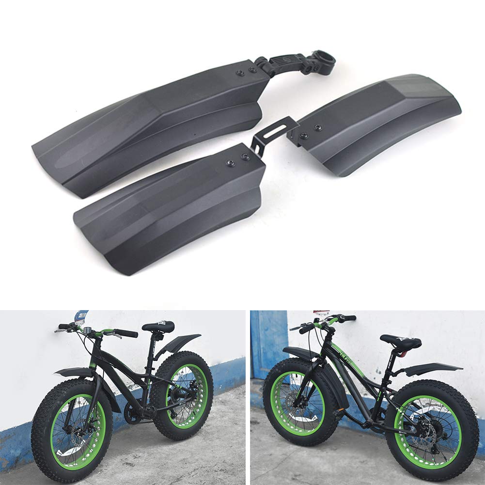 æ— Bike Fender Set Bicycle Mudguard,26 Inch Plastic Bike Front & Rear Fenders Durable Tyre Mudguards for Fat Tire Mountain Bike