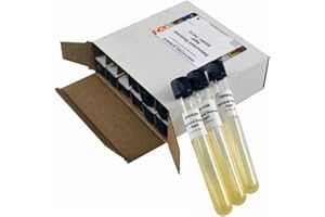 Sabouraud Dextrose Agar Slant Tubes, Pack of 12 - Sterile Microbiological Culture Media - The Curated Chemical Collection by 