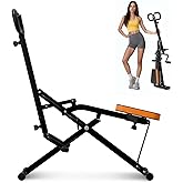 Squat Machine, Ab Workout Equipment, 265lbs Loading Capacity Rowing Machines for Home Foldable with Adjustable Resistance Bands and Display
