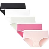 AMYNICE Girls Underwear, Soft Breathable Girl Panties with Lace Cuffs, Stylish Design Neutral Versatile Colors Girls Briefs