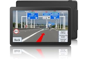 LONGRUF GPS Navigator for Car Truck RV- Navigation System 9 Inchs Touchscreen Navigator with 2025 US/CA/MX Maps, Free Lifetime Updates, Voice Guidance, Speed & Traffic Alerts, Custom Truck Routing