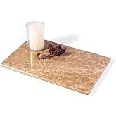 Natural Marble Cutting Boards for Kitchen - 12" x 8" Multi-Purpose Pastry Marble Tray Cheese Board Marble Slab for Counter, B