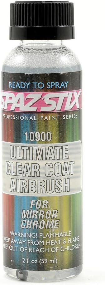 Amazon Com Ultimate Clear Coat Airbrush Paint 2oz For Mirror Chrome Toys Games