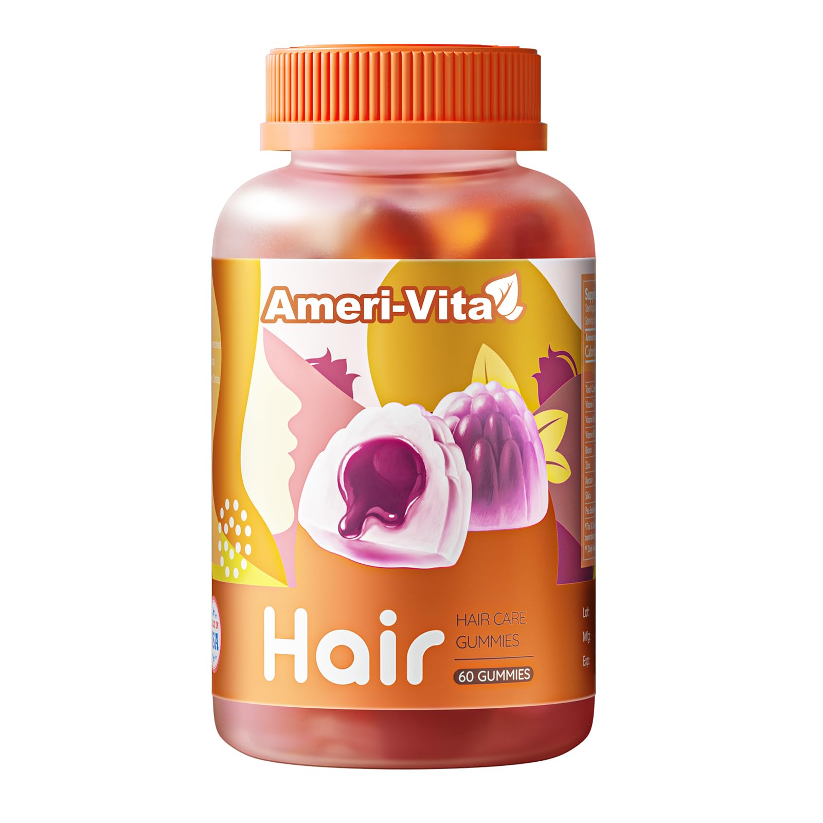 Photo 1 of **BB 2/01/2026**Ameri-Vita | Daily Biotin Gummies | 3000mcg Biotin Enhanced Formula | Vitamin C, B6, B12, Keratin, Zinc & Pea Sprout Extract | Vegan & Sugar Free | Blueberry Flavor, Sugar-Free, 60 Vegan Gumm