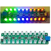 ZORZA 5V-12V Music Visualizer VU Meter Dynamic Sound Level Control Board | Stereo Music Spectrum LED Light Amplifier Audio Visualizer,with Adjustable Potentiometer,for DIY Sound Project