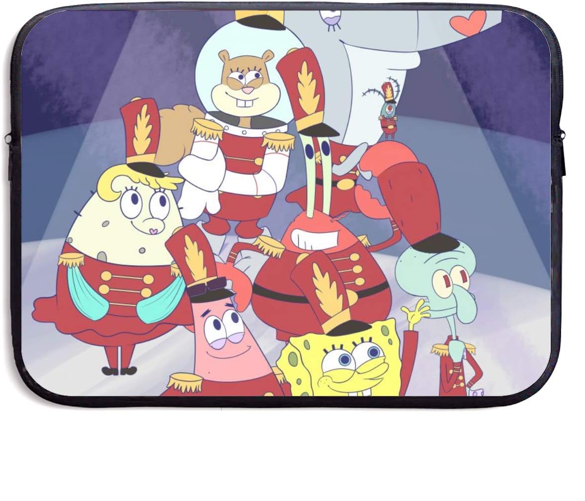 Laptop Sleeve Bag Spongebob Squarepants Band Geeks Tablet Briefcase Ultraportable Protective Canvas for 13 Inch MacBook Pro/MacBook Air/Notebook Computer